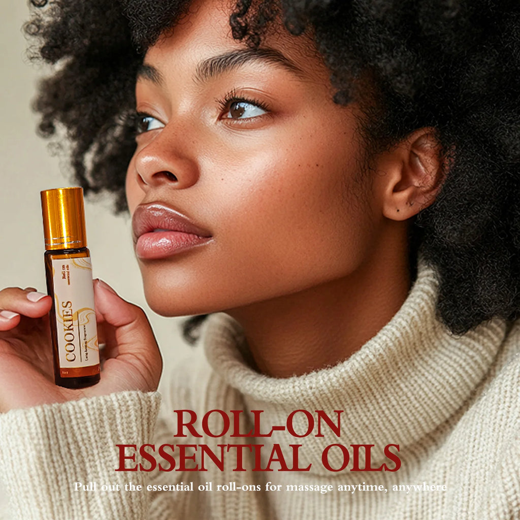 Coffee Essential Oil Roll-On, 10ml - Energizing Aromatherapy for Focus & Alertness - Rich Roast Scent, Travel-Size Gifts