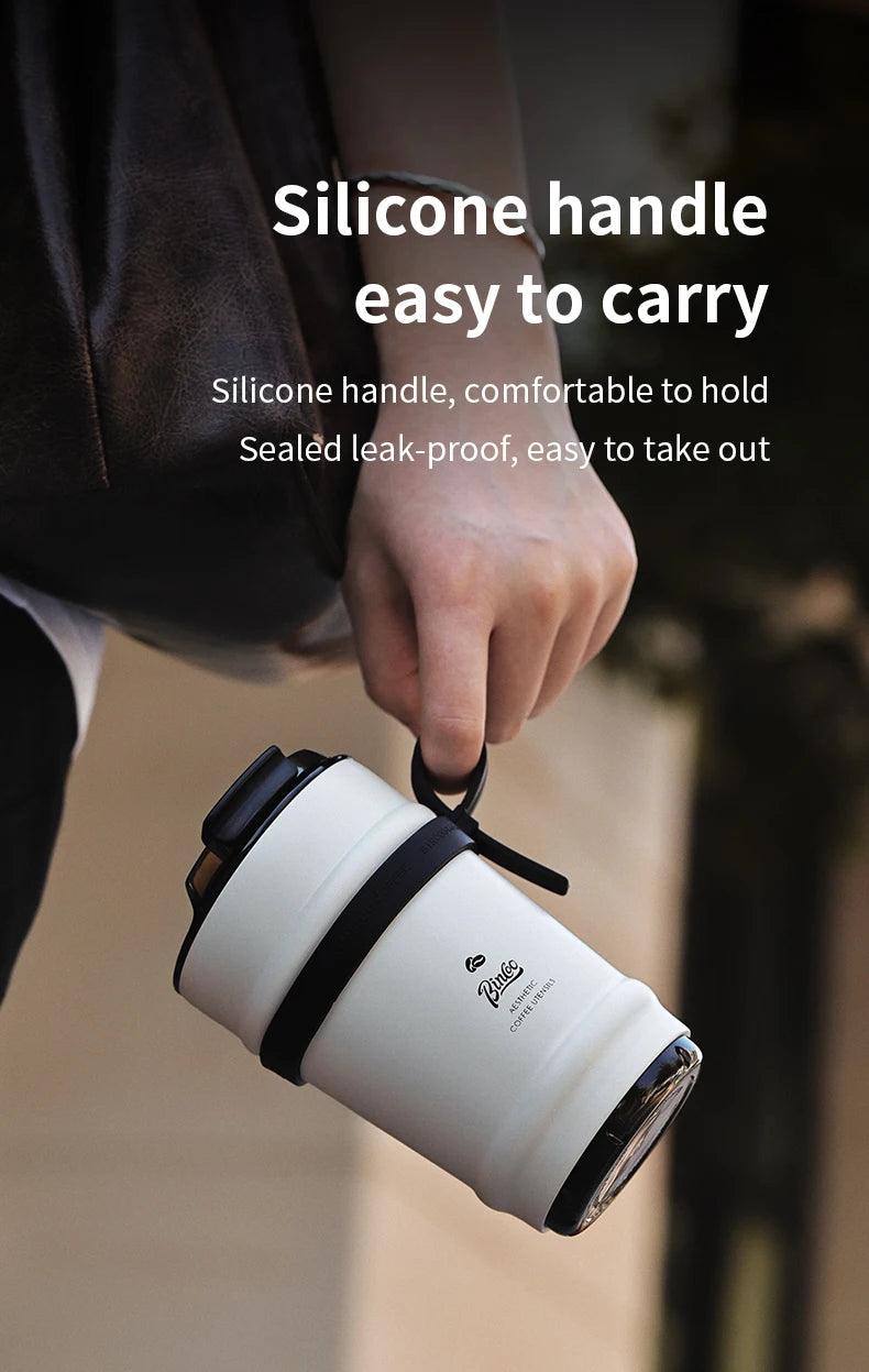 330ML Travel Coffee Mug Car Insulated Cup Stainless Steel Thermal Mug Leak-Proof Thermos Bottle Tea Coffee Cup Vacuum Flasks