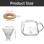 Glass Coffee Pot Set Sharing Pot Filter Free Paper Filter Cloud Pot American Drip Pot Reusable Coffee Utensils