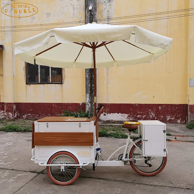 Outdoor Business Bike Electric Coffee Bike For Drink Food Bike