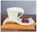 Espresso Coffee Cup Home Living Room Drinking Utensils European Ceramic Cups with Spoon and Cup Holder Kitchen Bar Supplies