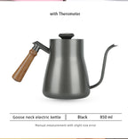 Coffee Pot Milk Frothing Pitcher Jug Gooseneck Kettle Spout Stainless Steel Espresso Coffee Tea Milk Pot Kettle Can 550 /600ml