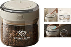 Coffee Canister Premium Glass - Airtight Coffee Container with One-Way CO2 Valve and Freshness Tracker for Coffee Bean Storage