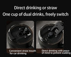 BINCOO Ceramic lined coffee cup, practical insulated cup, portable portable portable water cup, men's and women's 316 stainless