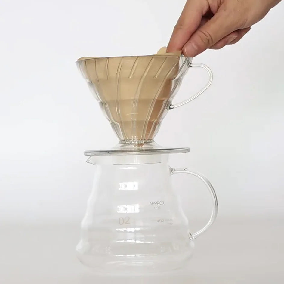Coffee Dripper Cone Shape Drip Coffee Funnel Plastic V Shape Brewing Coffee Filter Cup V01 V02 for Pour Over Barista 60 Degree