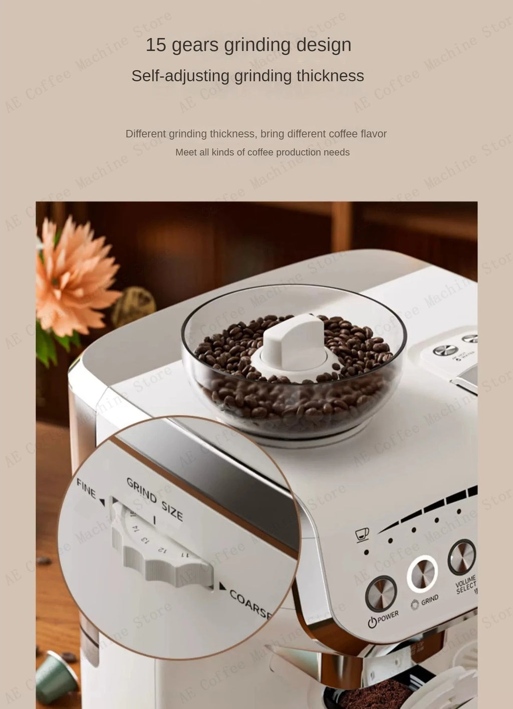Multifunctional Coffee Machine That Can Use Capsules Grinding Integrated Espresso Machine Semi-automatic Home Coffee Machine