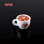 DIY Accessories for Miniature Dollhouse: 10pcs Kawaii Simulation Coffee Cup Set
