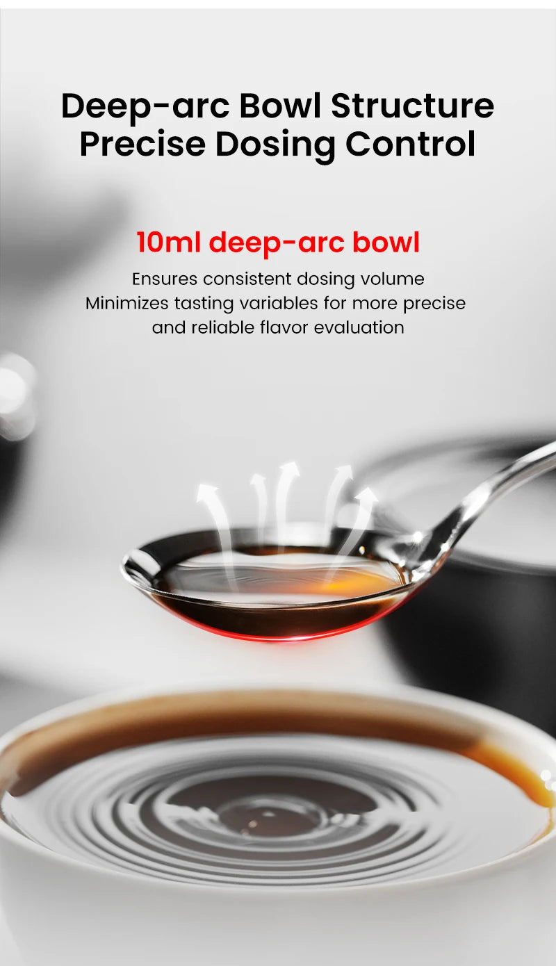 MHW-3BOMBER 1/2/3Pcs Measuring Spoon Coffee Tasting Spoon Stainless Steel Round Spoon for Baking/Cooking/Dessert Kitchen Tool