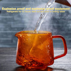 300/550ml Colour Clear Glass Cup Heat-resistant Pour Over Glass Range Coffee Server Carafe Drip Coffee Pot Milk Jug Tea Kettle