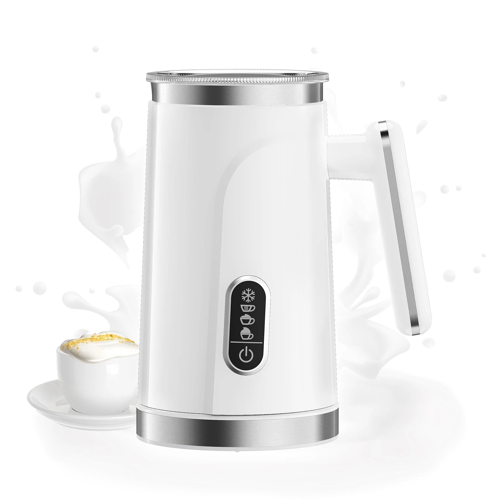 Coffart Automatic Milk Frother Electric Hot and Cold for Making Latte Cappuccino Fully Automatic Coffee Frothing Foamer