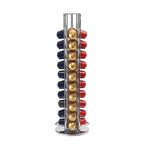 Coffee Capsule Rack 40 Capsules Nespresso Coffee Holder 360 Degrees Rotatable Display Storage Shelf Coffee Accessories