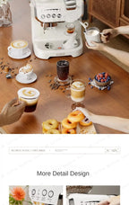 Multifunctional Coffee Machine That Can Use Capsules Grinding Integrated Espresso Machine Semi-automatic Home Coffee Machine