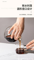 Home European American ice drip coffee pot Cold brew pot Wooden hand brew coffee set Ice brew coffee pot drip type