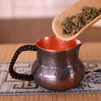 Handcrafted Pure Copper Coffee Mug Creativity Retro Weave Handle Moscow Water Mule Breakfast Cup Moscow Drinkware Tableware