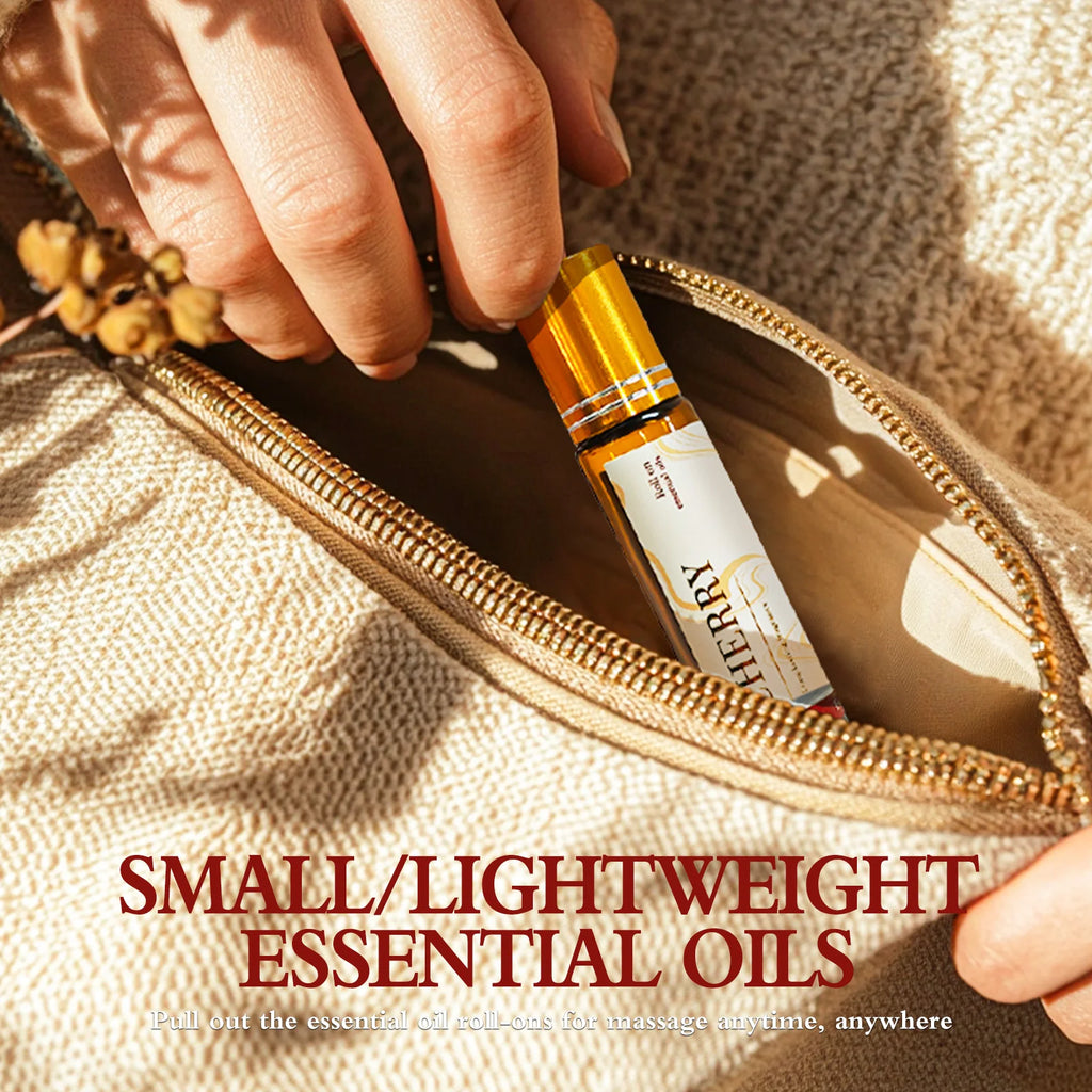 Coffee Essential Oil Roll-On, 10ml - Energizing Aromatherapy for Focus & Alertness - Rich Roast Scent, Travel-Size Gifts