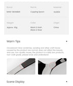 MHW-3BOMBER 1/2/3Pcs Measuring Spoon Coffee Tasting Spoon Stainless Steel Round Spoon for Baking/Cooking/Dessert Kitchen Tool