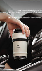 BINCOO Ceramic lined coffee cup, practical insulated cup, portable portable portable water cup, men's and women's 316 stainless