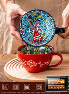 Bohemian Morning Tea Mug, 13.5 oz Ceramic Coffee Mug for Family  Colleagues Teachers Wives  Husbands Sisters  Brothers  Funny