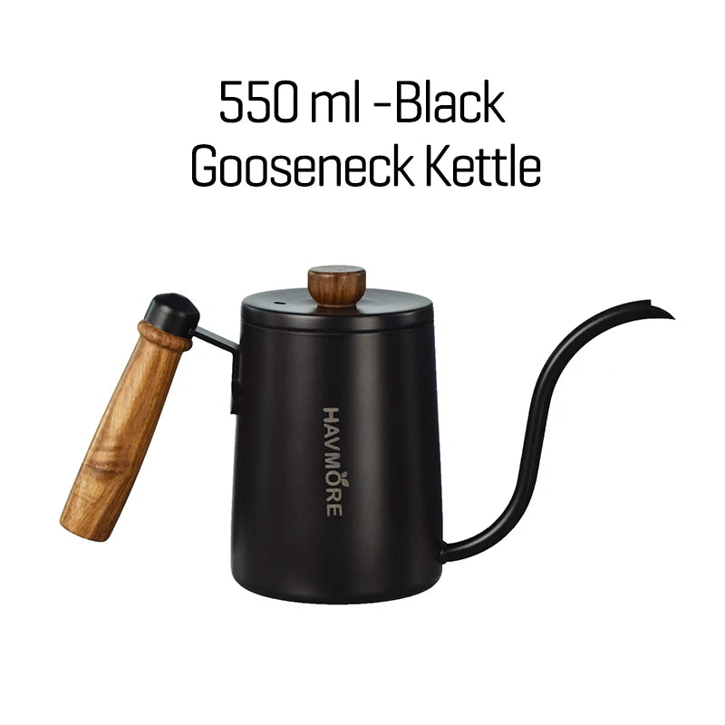 Coffee Pot Milk Frothing Pitcher Jug Gooseneck Kettle Spout Stainless Steel Espresso Coffee Tea Milk Pot Kettle Can 550 /600ml