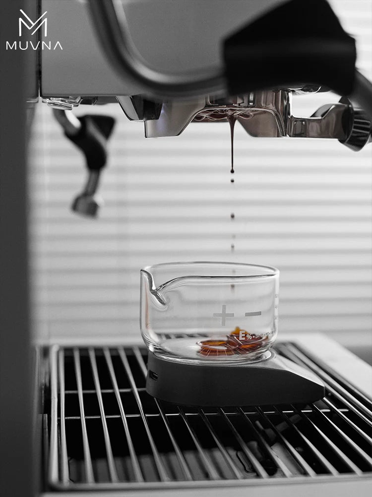 MUVNA-Mini Escala Espresso Eletrônico Exact 0.1g, Alta Precisão,Pesando LED, Balança de Café Portátil, Pó Recebendo Cup, 0.1g