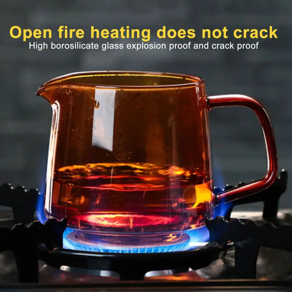 300/550ml Colour Clear Glass Cup Heat-resistant Pour Over Glass Range Coffee Server Carafe Drip Coffee Pot Milk Jug Tea Kettle