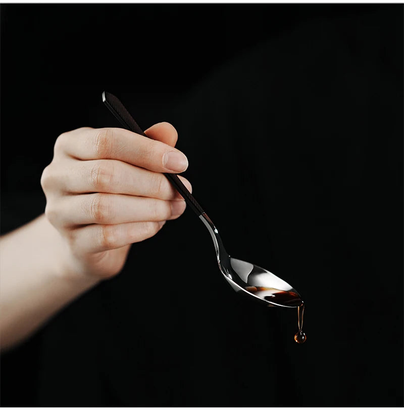 MHW-3BOMBER 1/2/3Pcs Measuring Spoon Coffee Tasting Spoon Stainless Steel Round Spoon for Baking/Cooking/Dessert Kitchen Tool