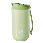 FEIJIAN-Stainless Steel Travel Thermal Mug, Leak-Proof Thermos Bottle, Tea Cup, Vacuum Flask, Insulated Cups with Straw