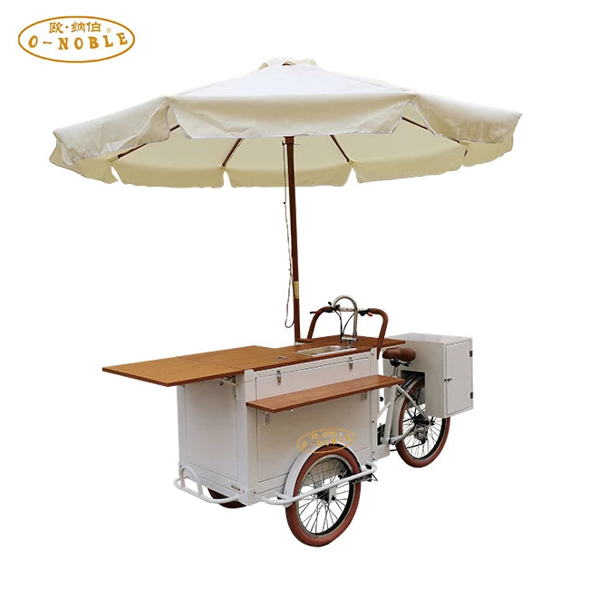 Outdoor Business Bike Electric Coffee Bike For Drink Food Bike