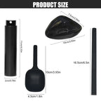 FLYMUYU Coffee Bean Dosing Cup and Spoon Set, Ceramic Dosing Vessel Measuring Tray Kit for Coffee or Tea, Espresso Accessories