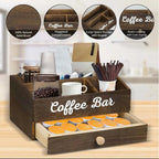 Coffee Station Organizer Dispenser Practical Home Office Large Capacity Coffee Pod Storage for Breakroom Cafe Office Home Party